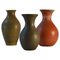 Mid-Century Dutch Studio Ceramic Vases, 1960s, Set of 3 1