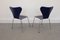 Vintage Model 3107 Chairs by Arne Jacobsen for Fritz Hansen, 1980s, Set of 2, Image 12