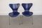 Vintage Model 3107 Chairs by Arne Jacobsen for Fritz Hansen, 1980s, Set of 2 9