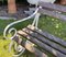 Vintage English Wrought Iron and Wooden Garden Bench 4