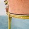 Divano vintage in stile Luigi XVI in legno e tessuto dorato, Francia, anni '70, Immagine 11