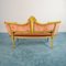 Vintage Louis XVI Style French Wood and Gold Fabric Sofa, 1970s 4