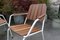 Mid-Century Scandinavian Teak and Tubular Steel Stacking Garden Chairs from Daneline, 1960s, Set of 2 3