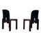 Dark Brown Lacquered Walnut Model 121 Dining Chairs by Tobia & Afra Scarpa for Cassina, 1960s, Set of 4 9