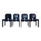 Dark Brown Lacquered Walnut Model 121 Dining Chairs by Tobia & Afra Scarpa for Cassina, 1960s, Set of 4 3