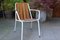 Mid-Century Scandinavian Teak and Tubular Steel Stacking Garden Chair from Daneline, 1960s 2