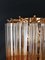 Vintage Clear and Amber Murano Glass Quadriedri Sconces, 1970s, Set of 2, Image 10