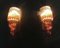 Vintage Clear and Amber Murano Glass Quadriedri Sconces, 1970s, Set of 2, Image 11