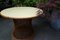 Mid-Century Round Bamboo and Wicker Garden Table with Yellow Top 7