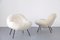Sheepskin and Steel Club Chairs by Fritz Neth, 1950s, Set of 2 3
