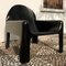 Space Age Italian Black Polyurethane Model 4794 Lounge Chairs by Gae Aulenti for Kartell, 1970s, Set of 2 11