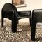 Space Age Italian Black Polyurethane Model 4794 Lounge Chairs by Gae Aulenti for Kartell, 1970s, Set of 2 13