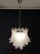 Italian Opaline Murano Felci Glass 6-Tier Ceiling Lamp, 1970s 15