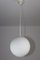 Vintage Bauhaus Style Opaline Glass Globe Ceiling Lamp from Orion, 1970s 9