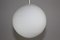 Vintage Bauhaus Style Opaline Glass Globe Ceiling Lamp from Orion, 1970s 1