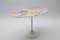 Oval Marble Side Table on Tulip Base, 1960s 5