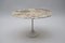 Oval Marble Side Table on Tulip Base, 1960s 1