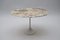 Oval Marble Side Table on Tulip Base, 1960s, Image 1