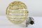 Mid-Century Amber & Clear Glass Ball Pendant Lamp from Doria Leuchten, 1960s 7