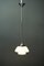 Lámpara colgante Bauhaus alemana Art Déco niquelada, años 20, Imagen 14
