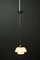 Lámpara colgante Bauhaus alemana Art Déco niquelada, años 20, Imagen 3
