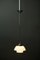 Lámpara colgante Bauhaus alemana Art Déco niquelada, años 20, Imagen 2