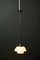 Lámpara colgante Bauhaus alemana Art Déco niquelada, años 20, Imagen 13