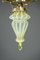 Art Deco Deckenlampe mit Opalglas Schirm, 1918 4