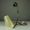 Vintage Brass Crow's Foot & Glass Reading Table Lamp, 1950s 13