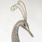 Hollywood Regency Brass Wall Sculpture Silver Heron Bird by Curtis Jere for Artisan House, 1987 3