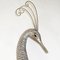 Hollywood Regency Brass Wall Sculpture Silver Heron Bird by Curtis Jere for Artisan House, 1987, Image 3