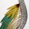 Hollywood Regency Brass Wall Sculpture Silver Heron Bird by Curtis Jere for Artisan House, 1987 5