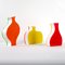 Vintage Colorful Stylized Acrylic Glass Vases from Villeroy & Boch, Set of 3 4