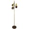 Mid-Century Modern Adjustable Floor Lamp in Brass and Brown from Raak, Image 1