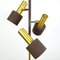 Mid-Century Modern Adjustable Floor Lamp in Brass and Brown from Raak, Image 2