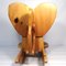 Éléphant à Bascule Mid-Century Moderne en Bois 6