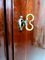 Antique Mahogany Corner Cabinet with Inlaid Intarsia 6