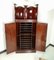 Antique Mahogany Corner Cabinet with Inlaid Intarsia, Image 2
