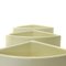 White Plaster Corner Flower Pots from Elco, 1970s, Set of 3 10