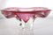 Bohemian Pink Glass Bowl by Josef M. Hospodka for Sklarny Chribska, 1960s, Image 1