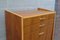 Mid-Century Chest of Drawers in Walnut and Maple with Brass Handles, 1950s 6