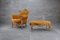 Regina Armchair & Junior Pouf by Urano Palma for Mirabili, 1980s, Set of 2 3