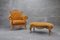 Regina Armchair & Junior Pouf by Urano Palma for Mirabili, 1980s, Set of 2 2