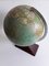 German Art Deco Brown Lacquered Aluminium Globe from JRO-Verlag, 1930s 4