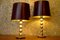 Danish Gilded Drop Table Lamps by Hugo Asmussen, 1970s, Set of 2 8