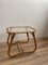 Vintage Rattan and Glass Side Table from Rohé Noordwolde, 1950s, Image 2