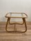 Vintage Rattan and Glass Side Table from Rohé Noordwolde, 1950s, Image 5