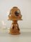 French Art Deco Wooden Mushroom Lamp, 1930s, Image 1