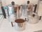 French Art Deco Chrome Coffee Set, Set of 4 1