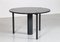 Black Lacquered Metal and Granite Round Dining Table, 1970s 1